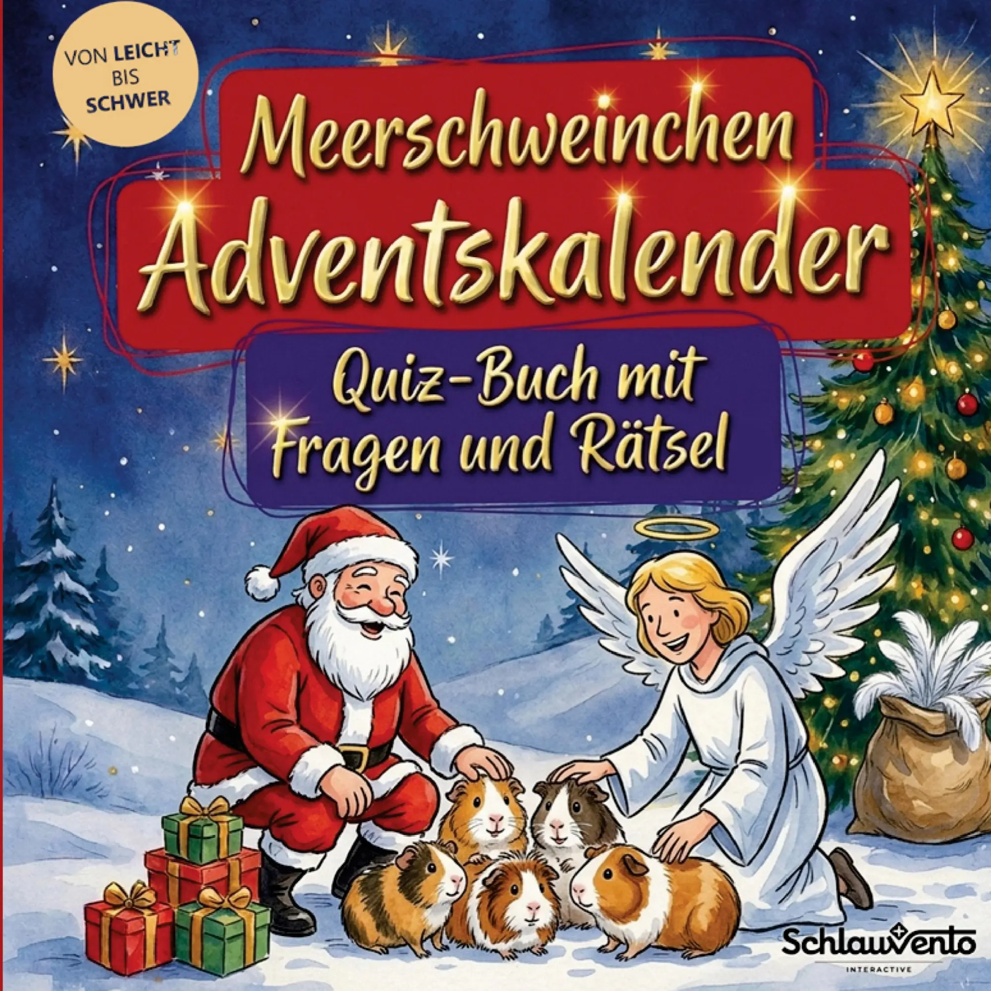 Cover: 9783693196809 | Meerschweinchen-Adventskalender: Quiz-Buch mit Fragen und Rätsel