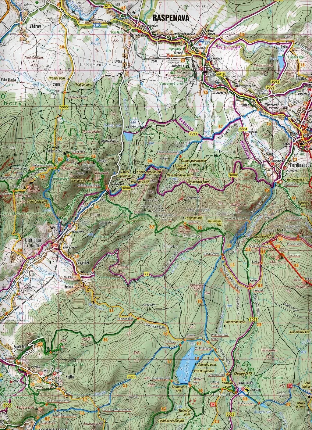 Bild: 9788072246809 | Wanderkarte Tschechien Jizerske hory, Frydlantsko 1 : 40 00 | 2020