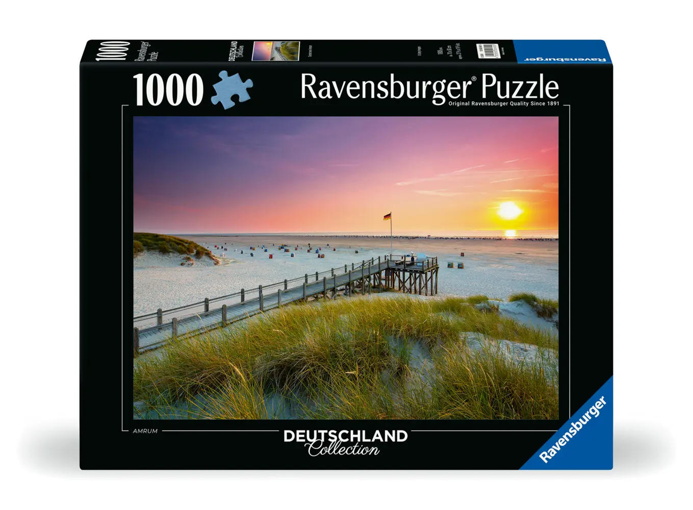 Cover: 4005555006909 | Erwachsenenpuzzle 1000 Teile - Sonnenuntergang über Amrum | Spiel