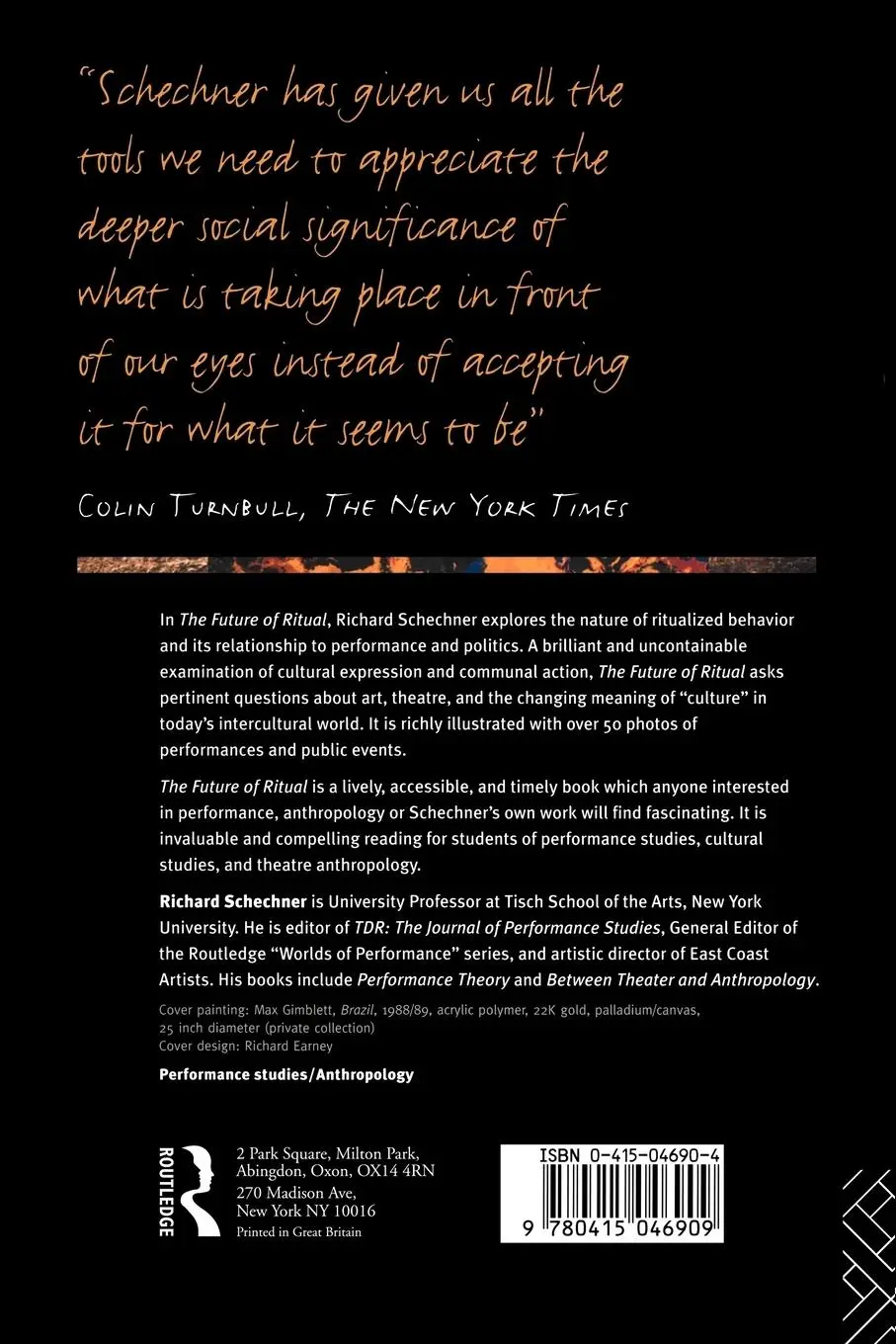 Rückseite: 9780415046909 | The Future of Ritual | Writings on Culture and Performance | Schechner