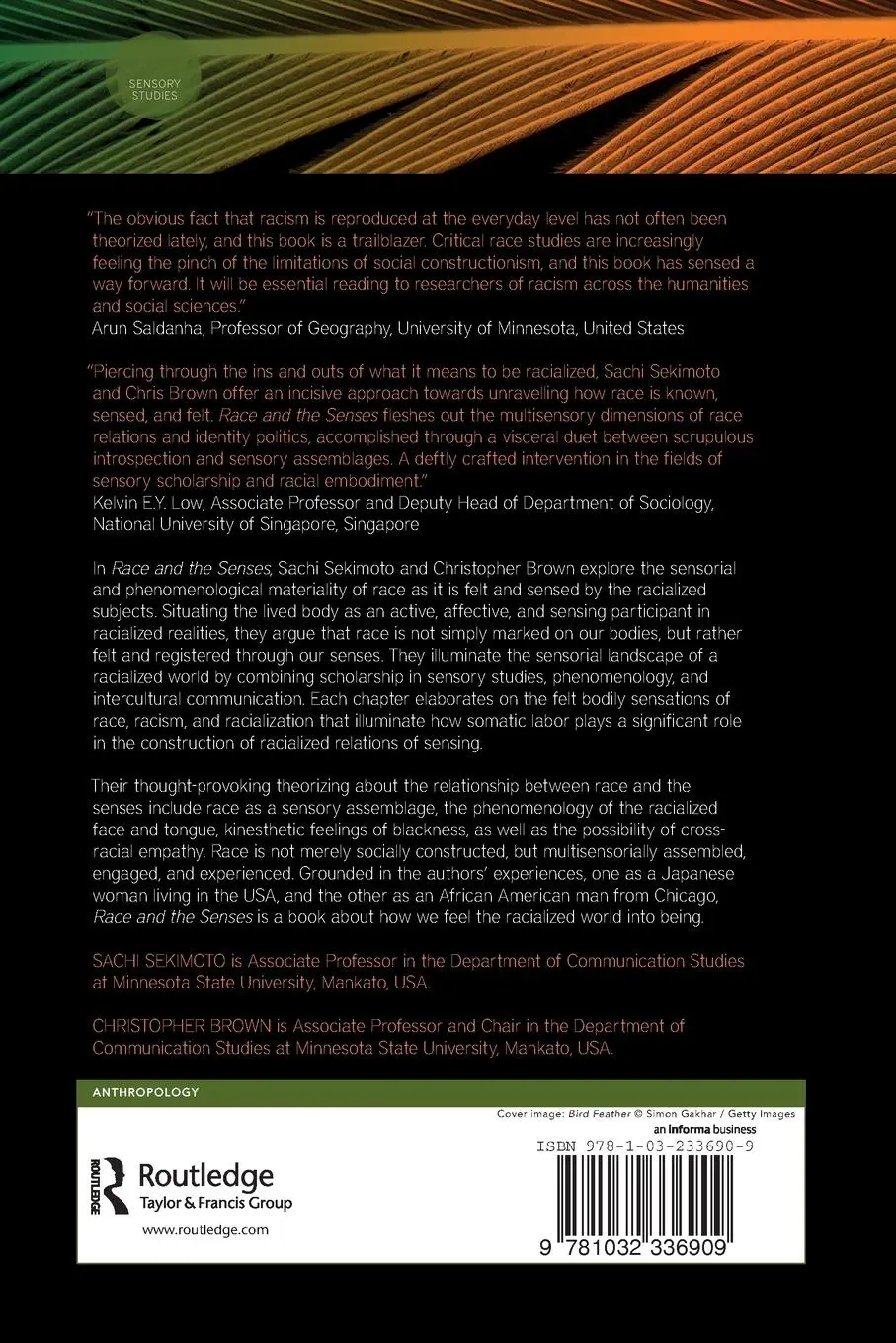 Rückseite: 9781032336909 | Race and the Senses | The Felt Politics of Racial Embodiment | Buch