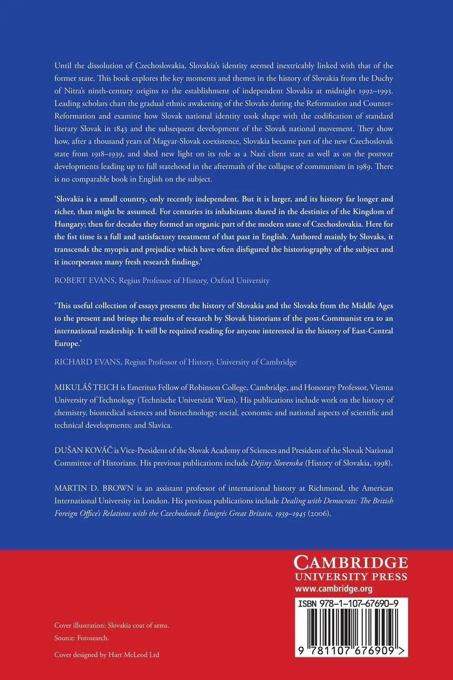 Rückseite: 9781107676909 | Slovakia in History | Mikul Teich (u. a.) | Taschenbuch | Englisch