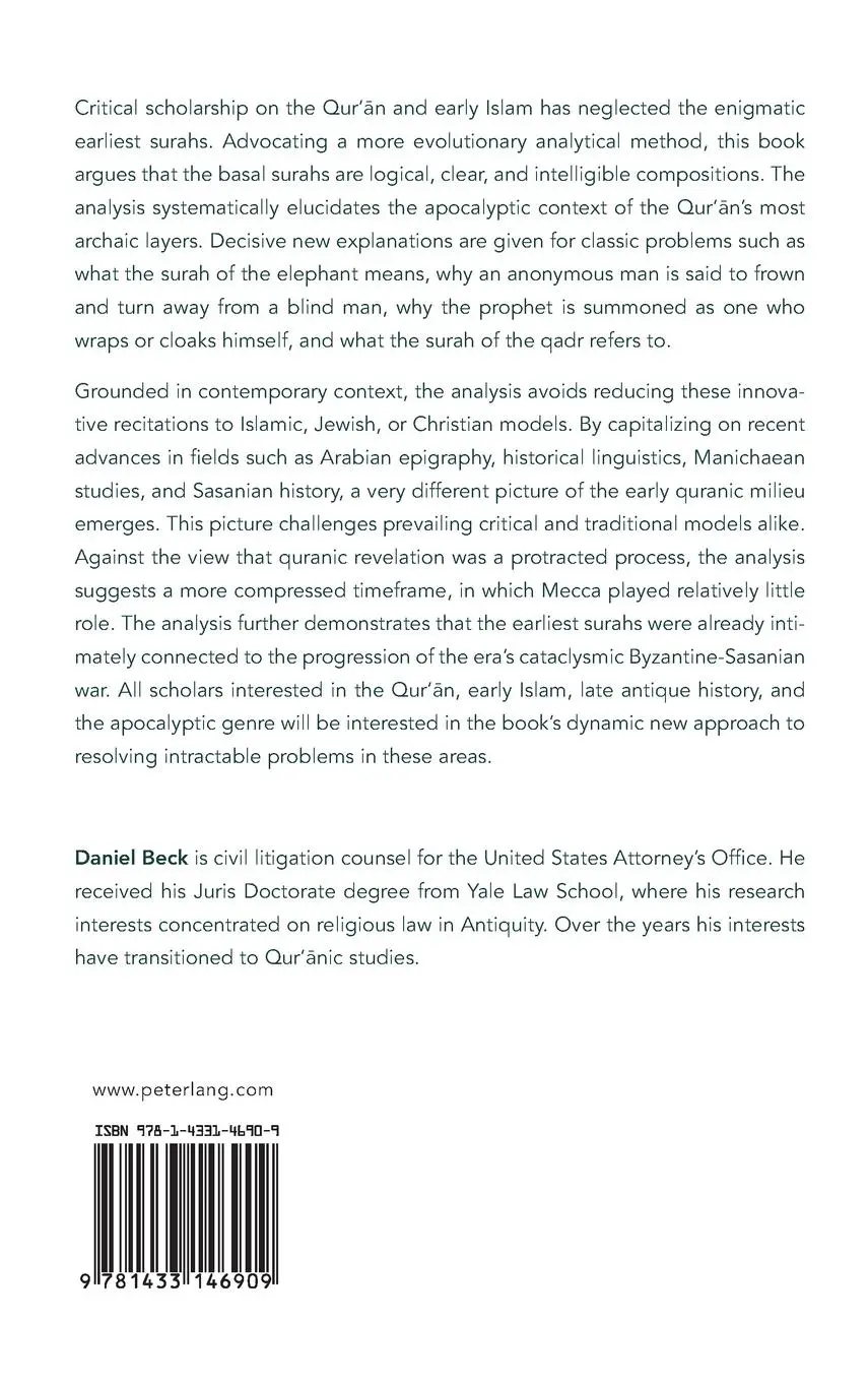Rückseite: 9781433146909 | Evolution of the Early Qur'¿n | Daniel Beck | Buch | 414 S. | Englisch