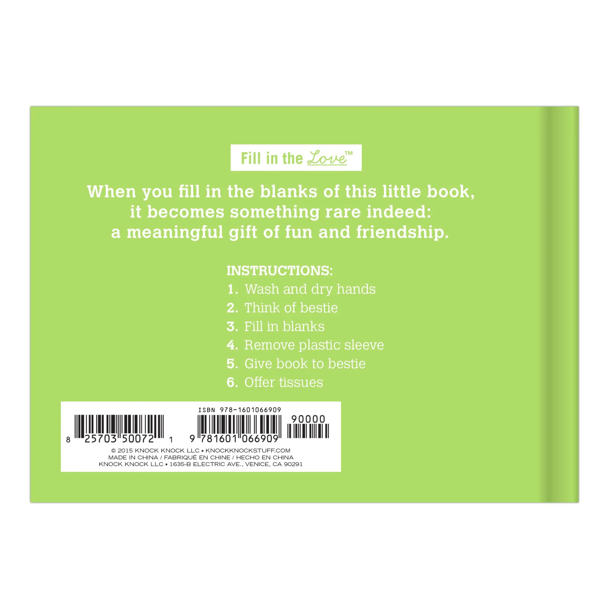 Bild: 9781601066909 | Why You're My Bestie Fill in the Love Book | Knock Knock | Buch | 2015