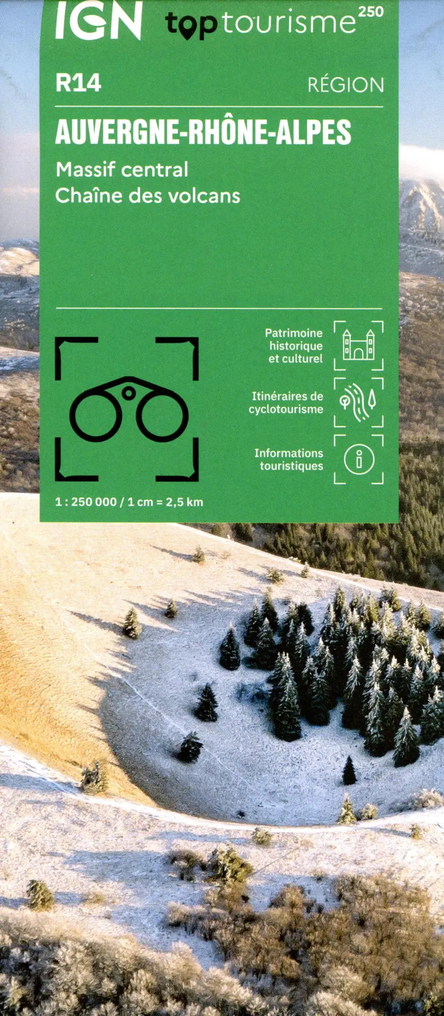 Cover: 9782758556909 | R14 Auvergne Rhône-Alpes Massif Central | (Land-)Karte | Französisch