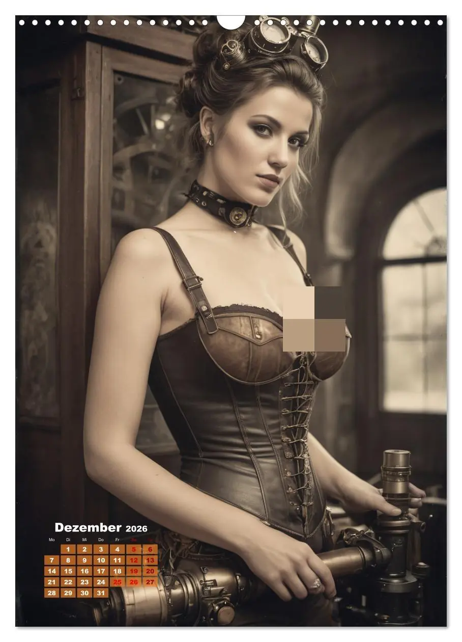 Bild: 9783516276909 | Steampunk erotisch (Wandkalender 2026 DIN A3 hoch), CALVENDO...