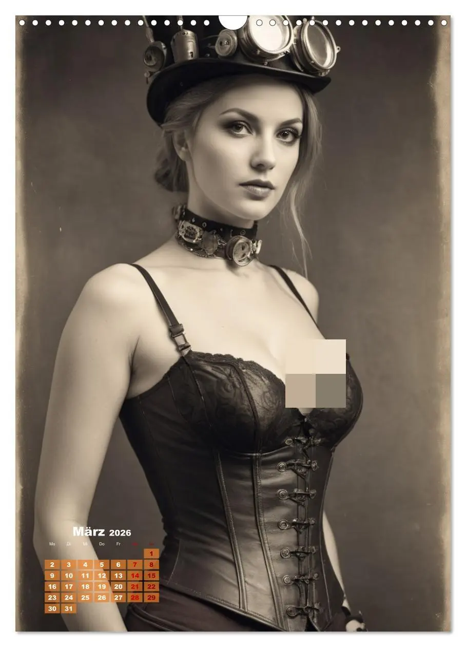 Bild: 9783516276909 | Steampunk erotisch (Wandkalender 2026 DIN A3 hoch), CALVENDO...