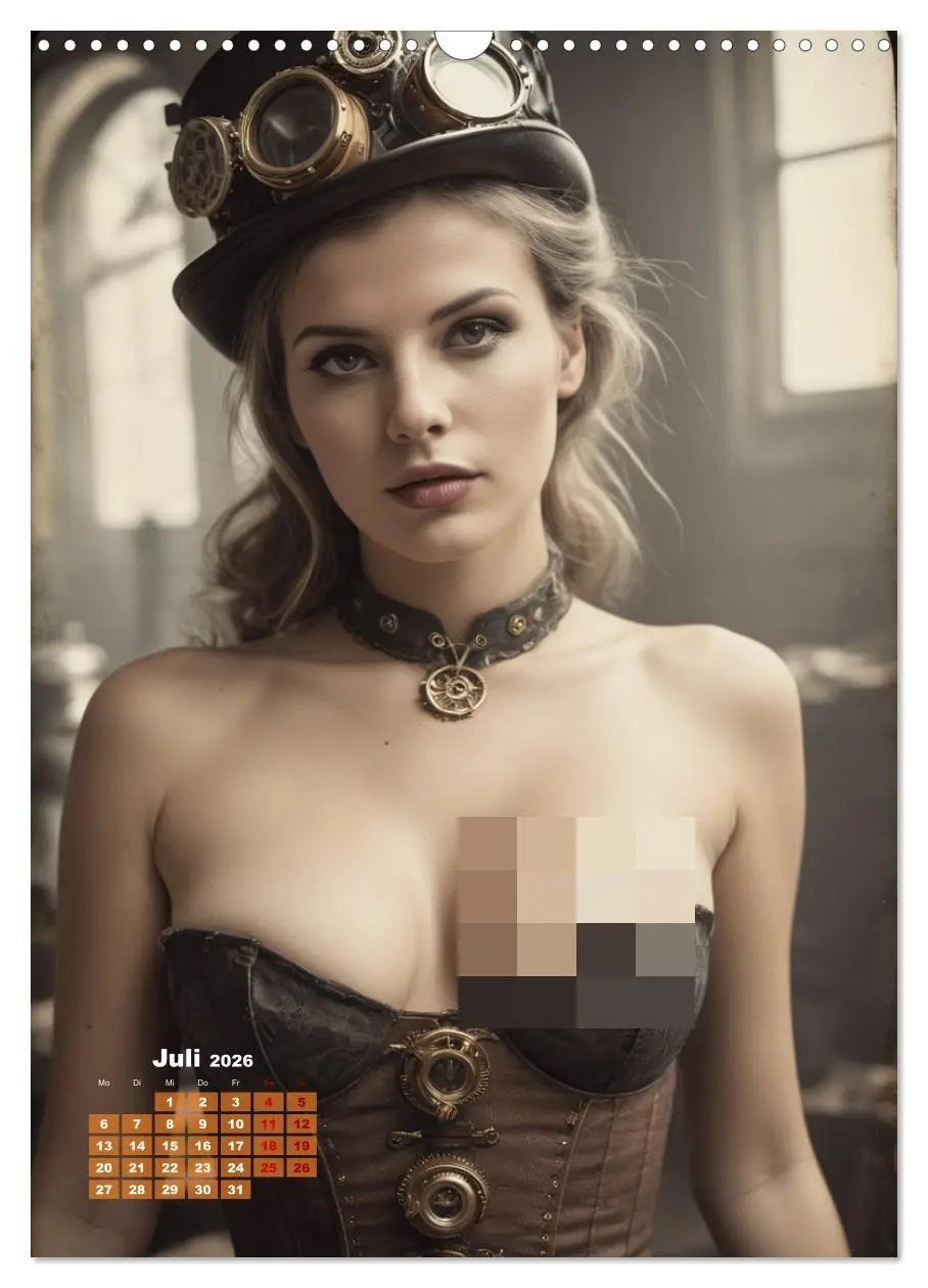 Bild: 9783516276909 | Steampunk erotisch (Wandkalender 2026 DIN A3 hoch), CALVENDO...
