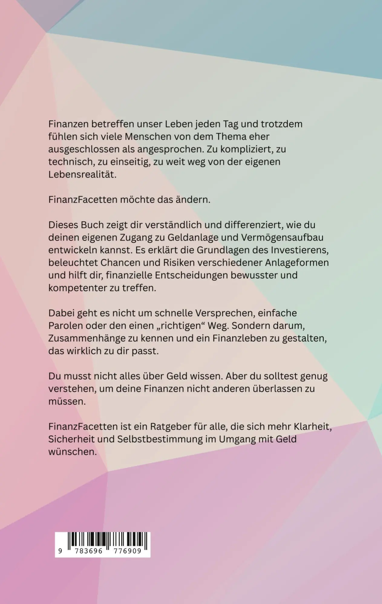 Rückseite: 9783696776909 | FinanzFacetten | Christin Marina | Taschenbuch | 190 S. | Deutsch