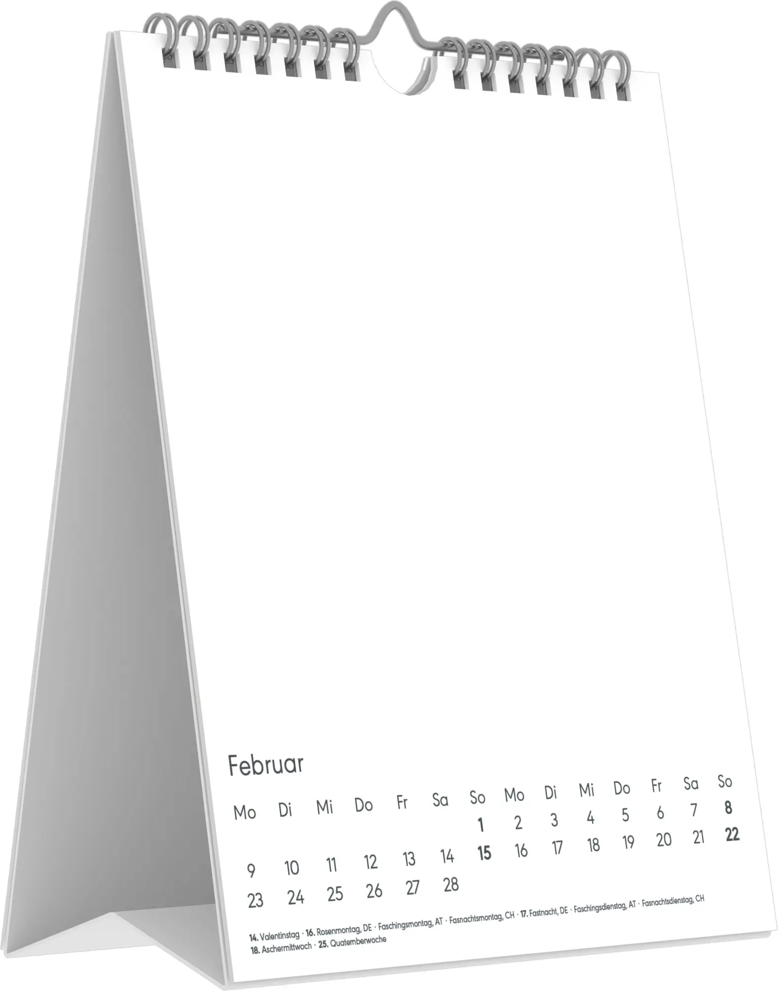 Bild: 4069095017009 | Kreativkalender Tischaufsteller hoch weiß 2027 | KG | Kalender | 14 S.