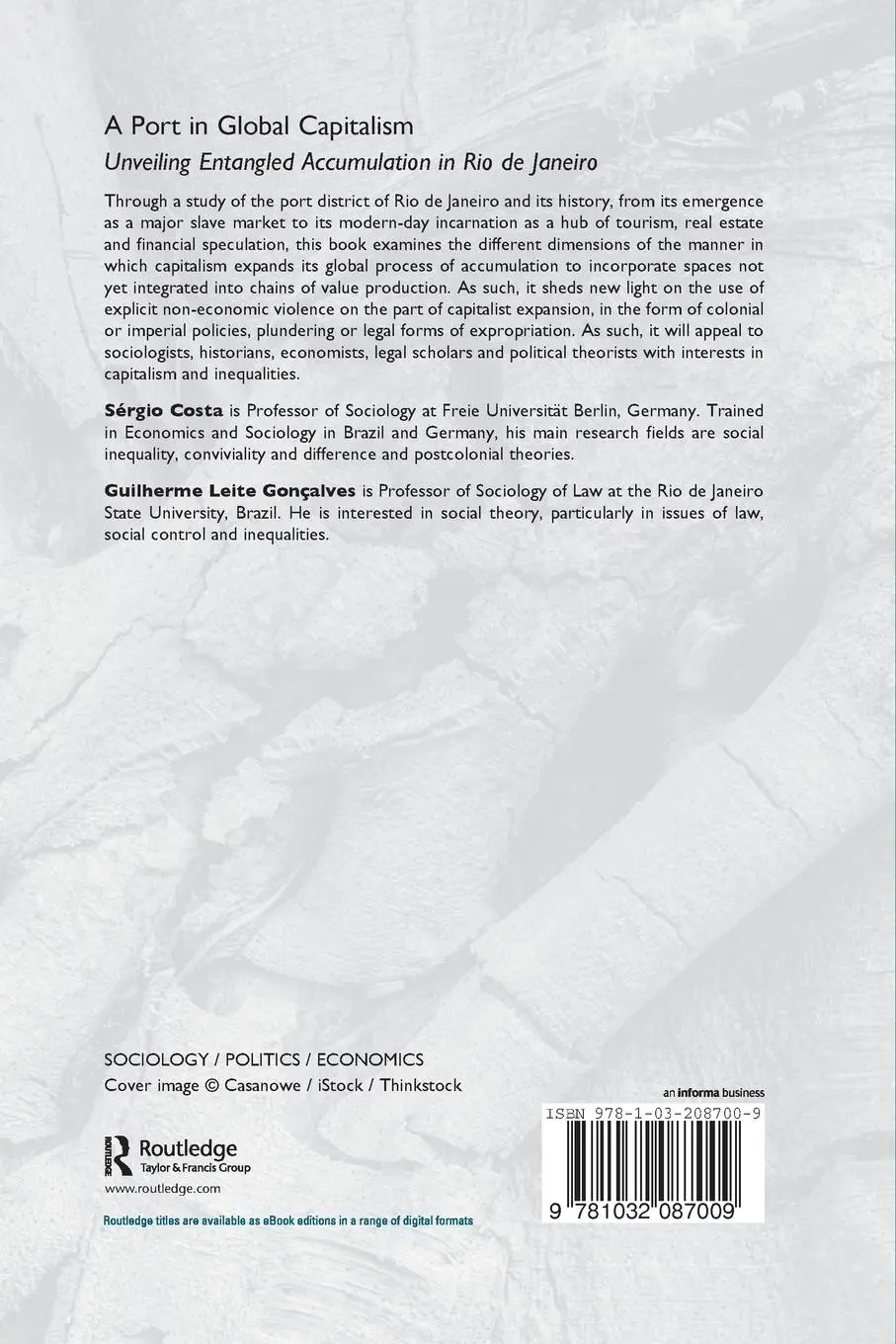 Rückseite: 9781032087009 | A Port in Global Capitalism | Sérgio Costa (u. a.) | Taschenbuch