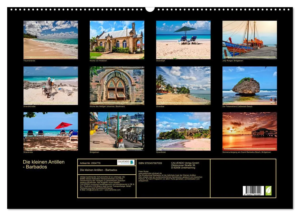 Bild: 9783457907009 | Die kleinen Antillen - Barbados (Wandkalender 2026 DIN A2 quer),...