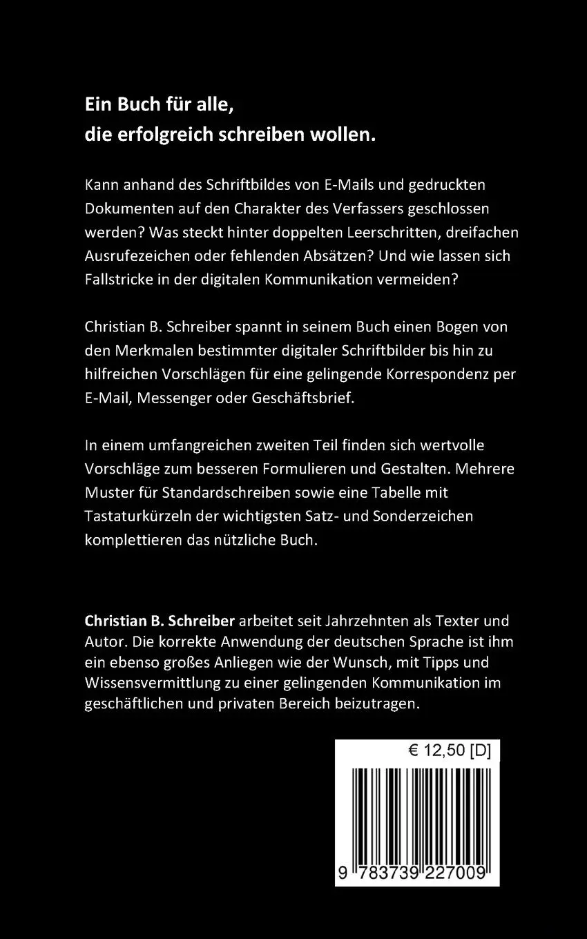 Rückseite: 9783739227009 | Handbuch Digitale Graphologie | Christian B. Schreiber | Taschenbuch