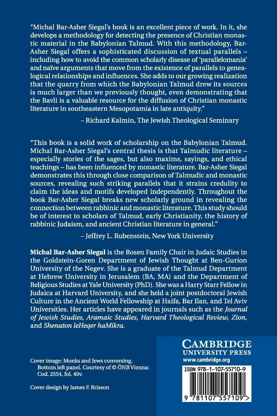 Rückseite: 9781107557109 | Early Christian Monastic Literature and the Babylonian Talmud | Siegal