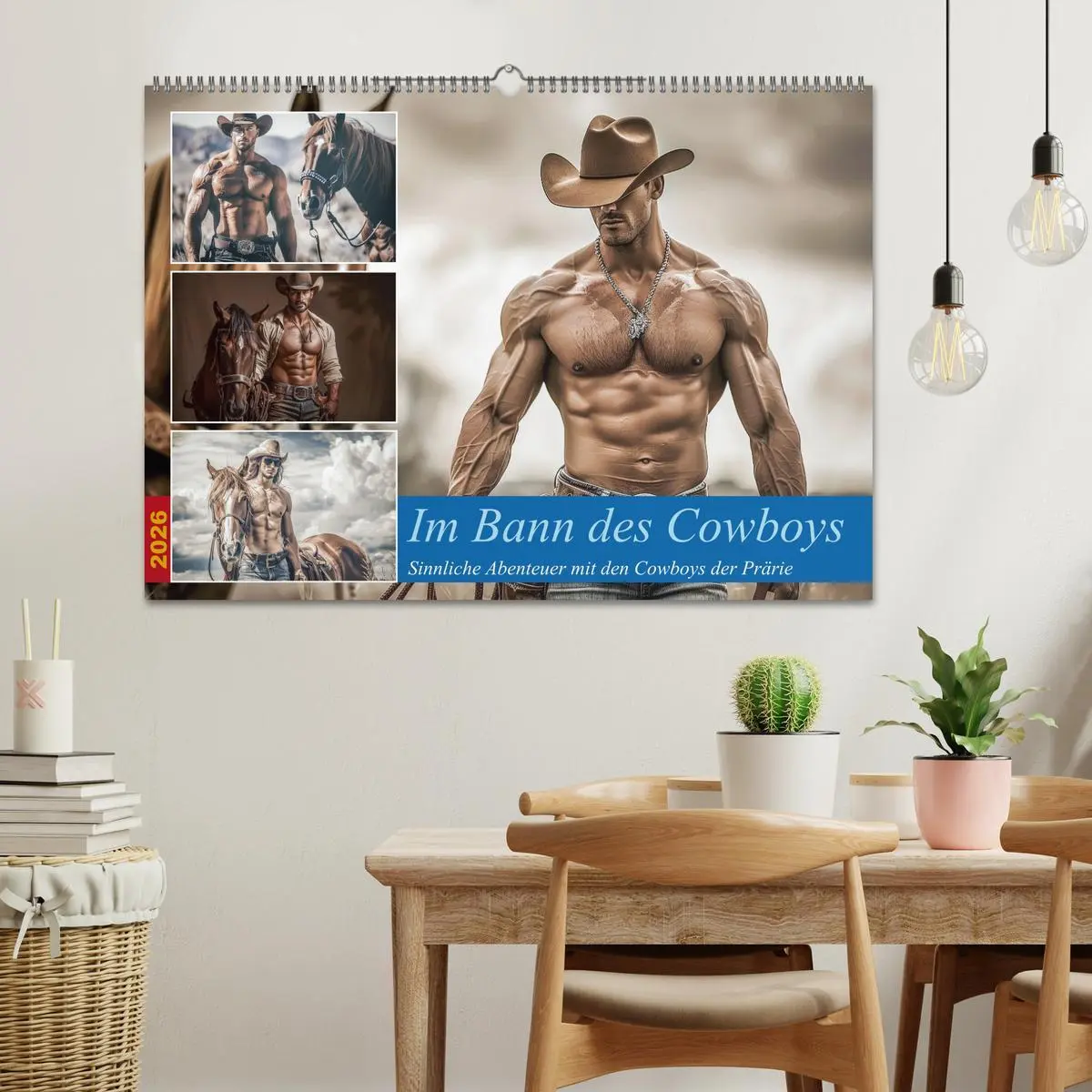 Bild: 9783457447109 | Im Bann des Cowboys (Wandkalender 2026 DIN A2 quer), CALVENDO...
