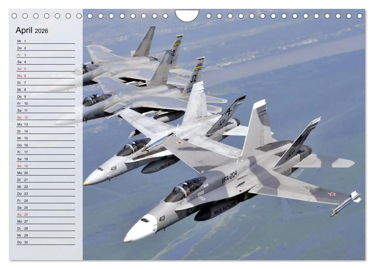 Bild: 9783457997109 | Kriegstechnik. Kampfjet-Impressionen (Wandkalender 2026 DIN A4...