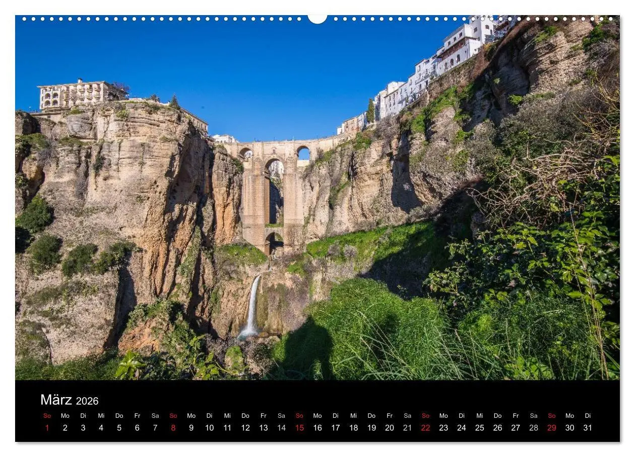 Bild: 9783516157109 | Andalusien (Wandkalender 2026 DIN A2 quer), CALVENDO Monatskalender