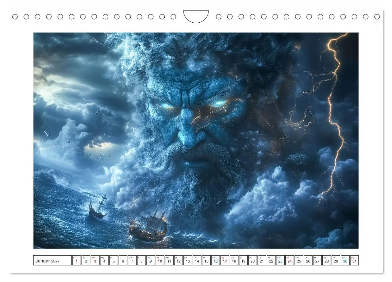 Bild: 9783516777109 | Die Götter des Nordens (Wandkalender 2027 DIN A4 quer), CALVENDO...