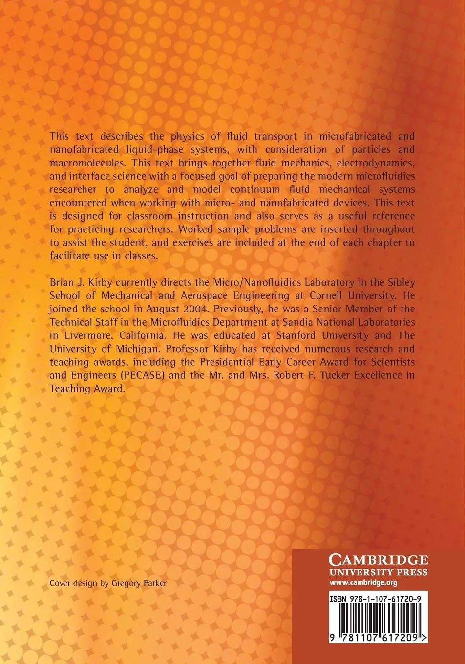 Rückseite: 9781107617209 | Micro- And Nanoscale Fluid Mechanics | Brian Kirby | Taschenbuch