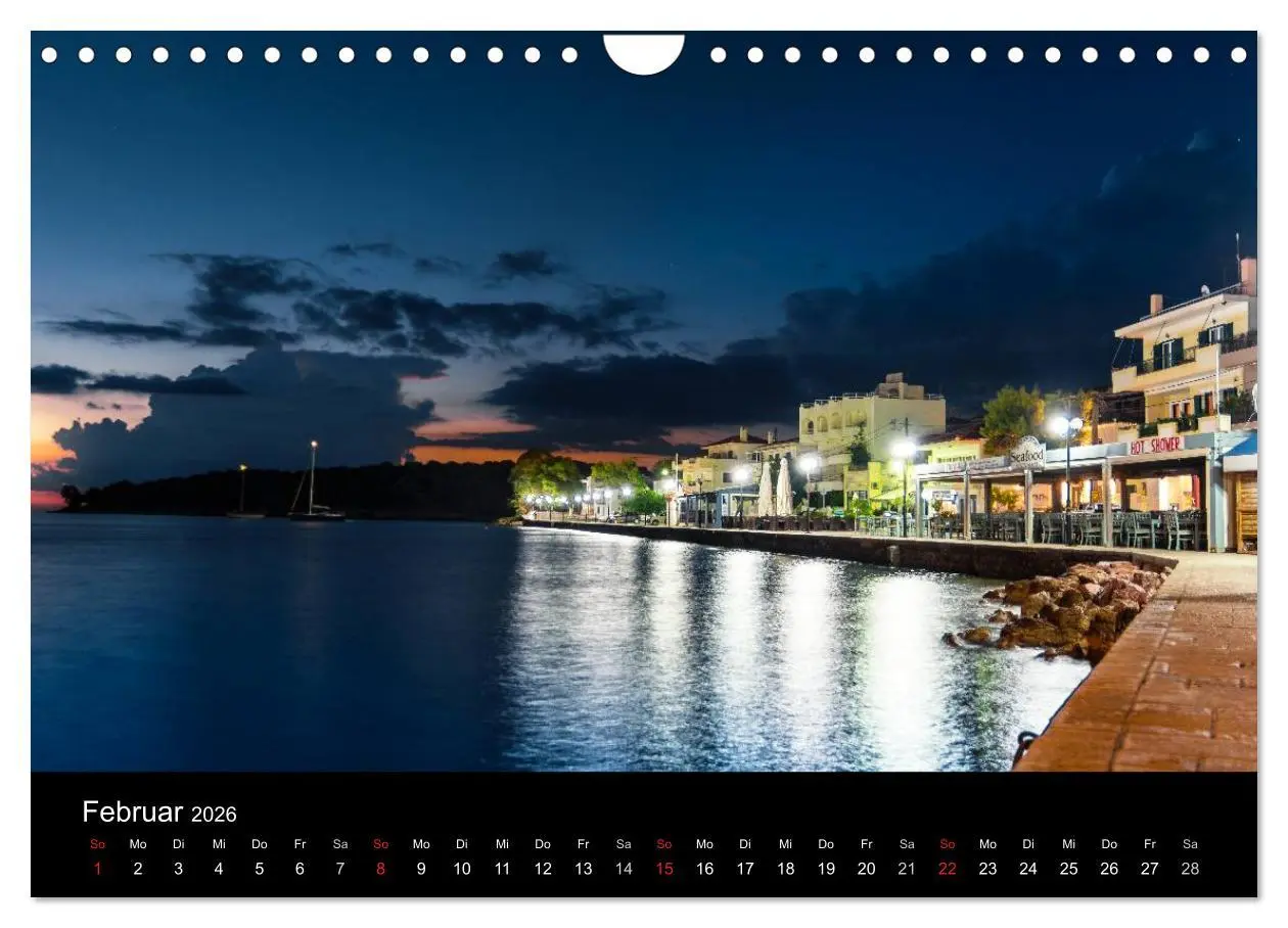 Bild: 9783516077209 | Peloponnes - Einladung zum Chillen (Wandkalender 2026 DIN A4 quer),...