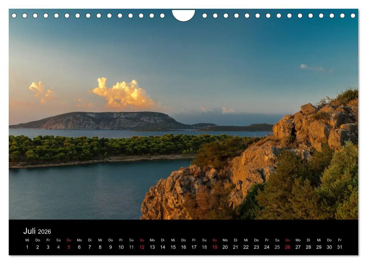 Bild: 9783516077209 | Peloponnes - Einladung zum Chillen (Wandkalender 2026 DIN A4 quer),...
