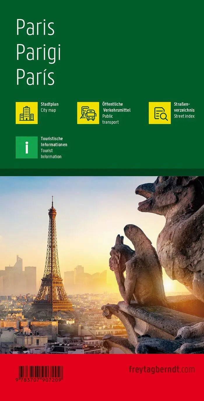 Rückseite: 9783707907209 | Paris 1 : 13 000 | (Land-)Karte | freytag &amp; berndt Stadtpläne | 2015