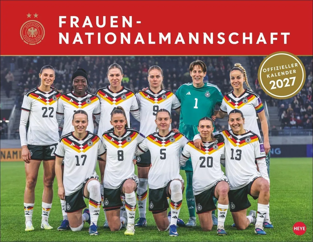 Cover: 9783756417209 | DFB Frauen Posterkalender 2027 | Kalender | Bundesliga Kalender Heye