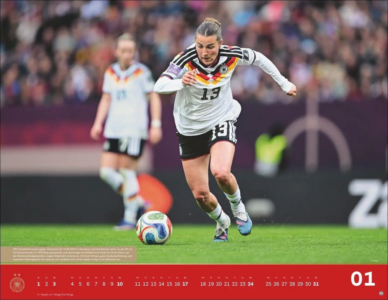 Bild: 9783756417209 | DFB Frauen Posterkalender 2027 | Kalender | Bundesliga Kalender Heye