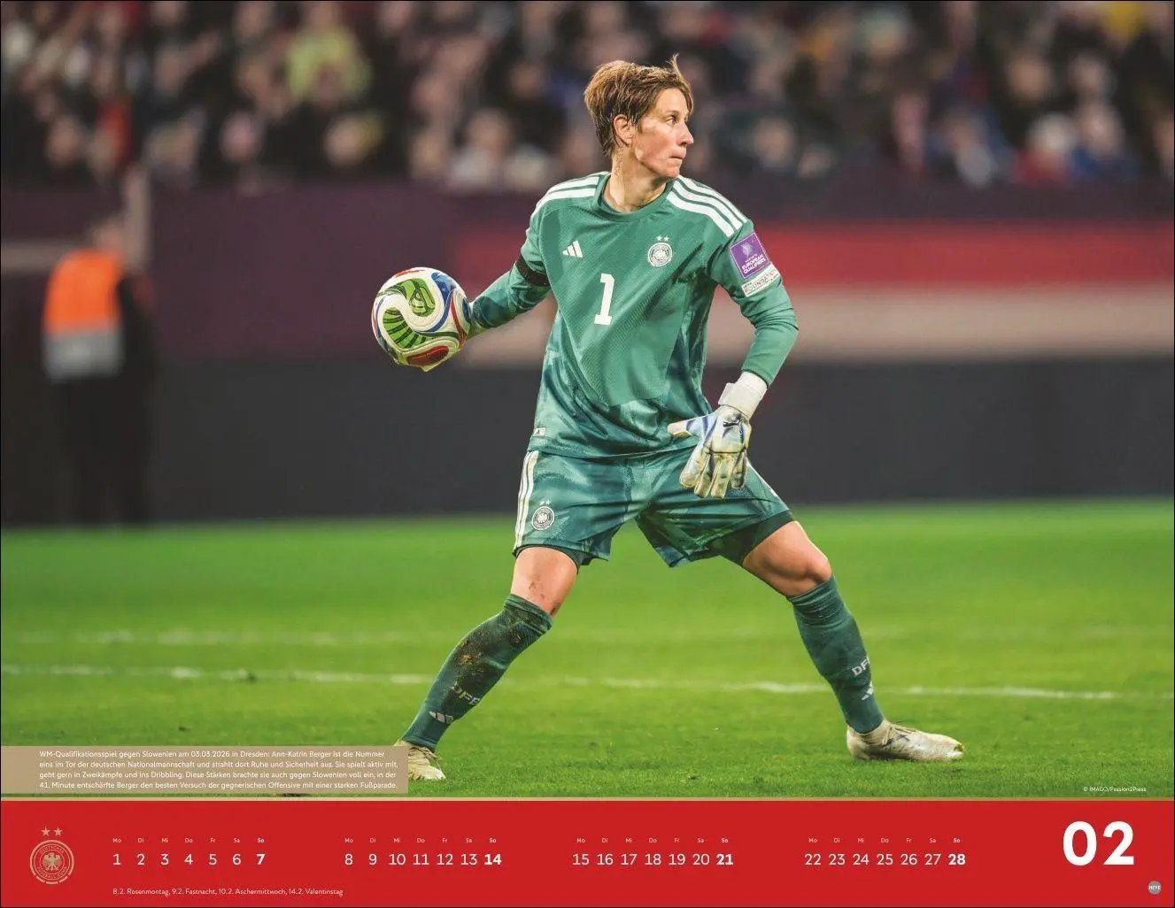 Bild: 9783756417209 | DFB Frauen Posterkalender 2027 | Kalender | Bundesliga Kalender Heye
