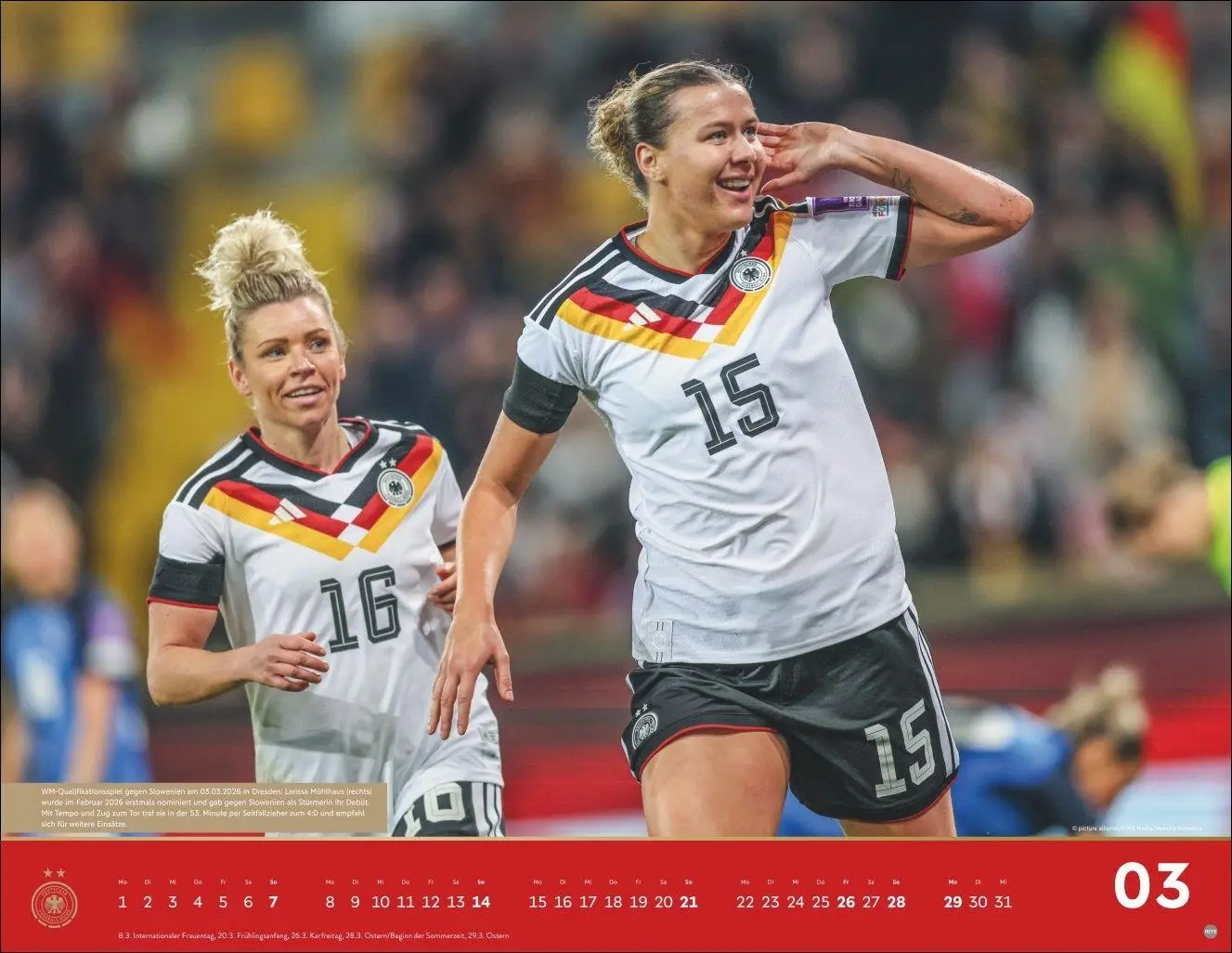 Bild: 9783756417209 | DFB Frauen Posterkalender 2027 | Kalender | Bundesliga Kalender Heye