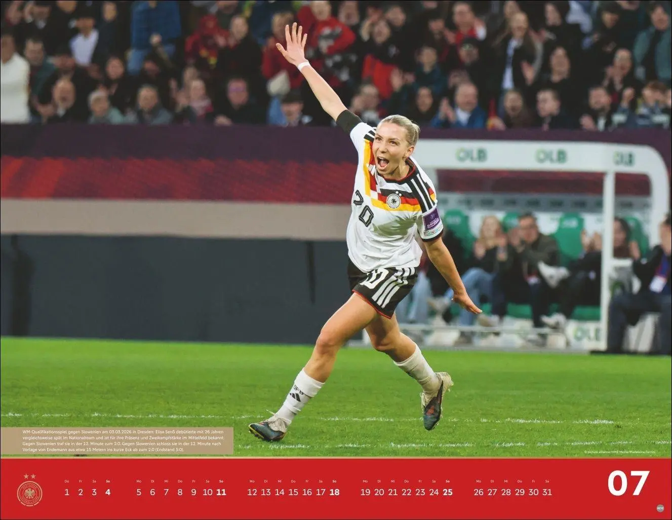 Bild: 9783756417209 | DFB Frauen Posterkalender 2027 | Kalender | Bundesliga Kalender Heye