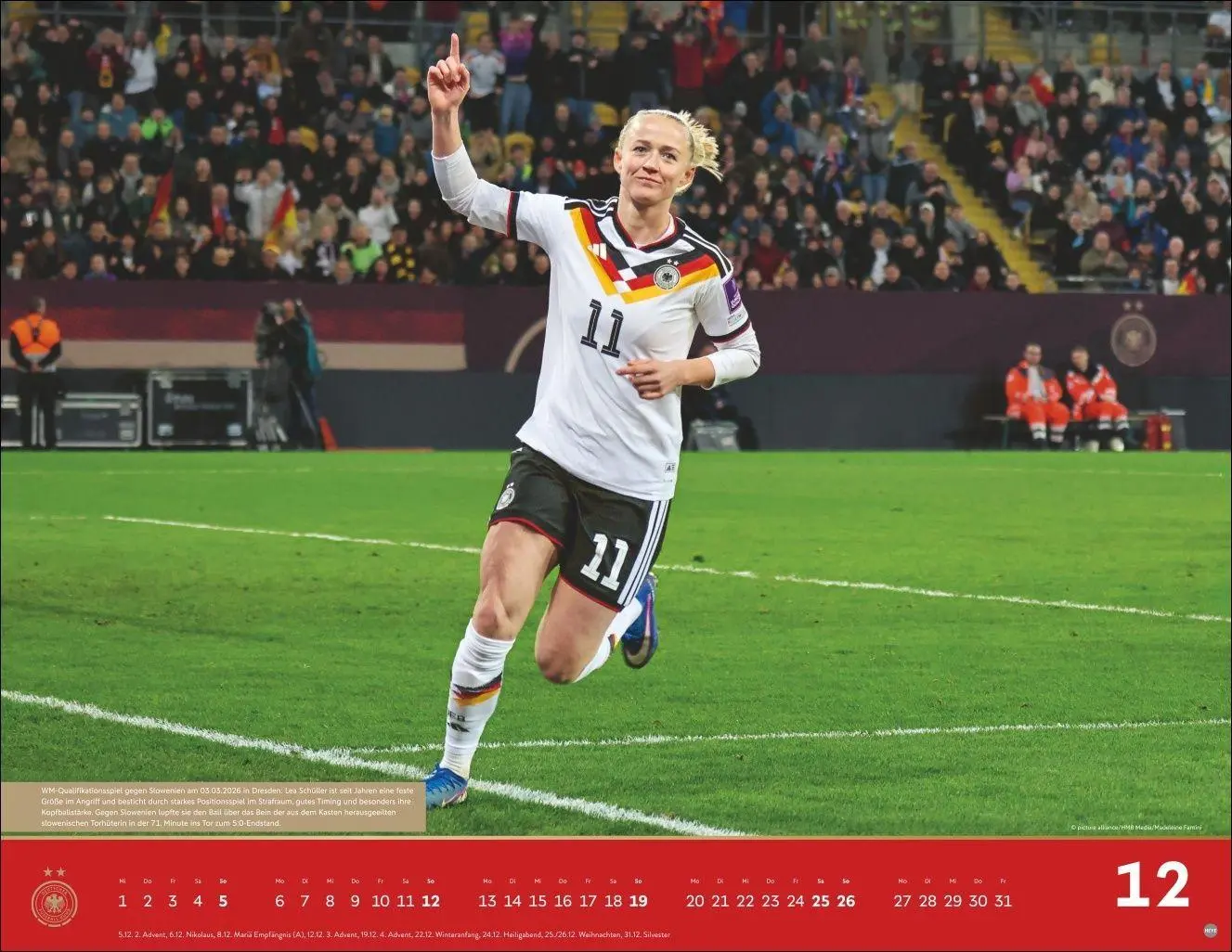 Bild: 9783756417209 | DFB Frauen Posterkalender 2027 | Kalender | Bundesliga Kalender Heye
