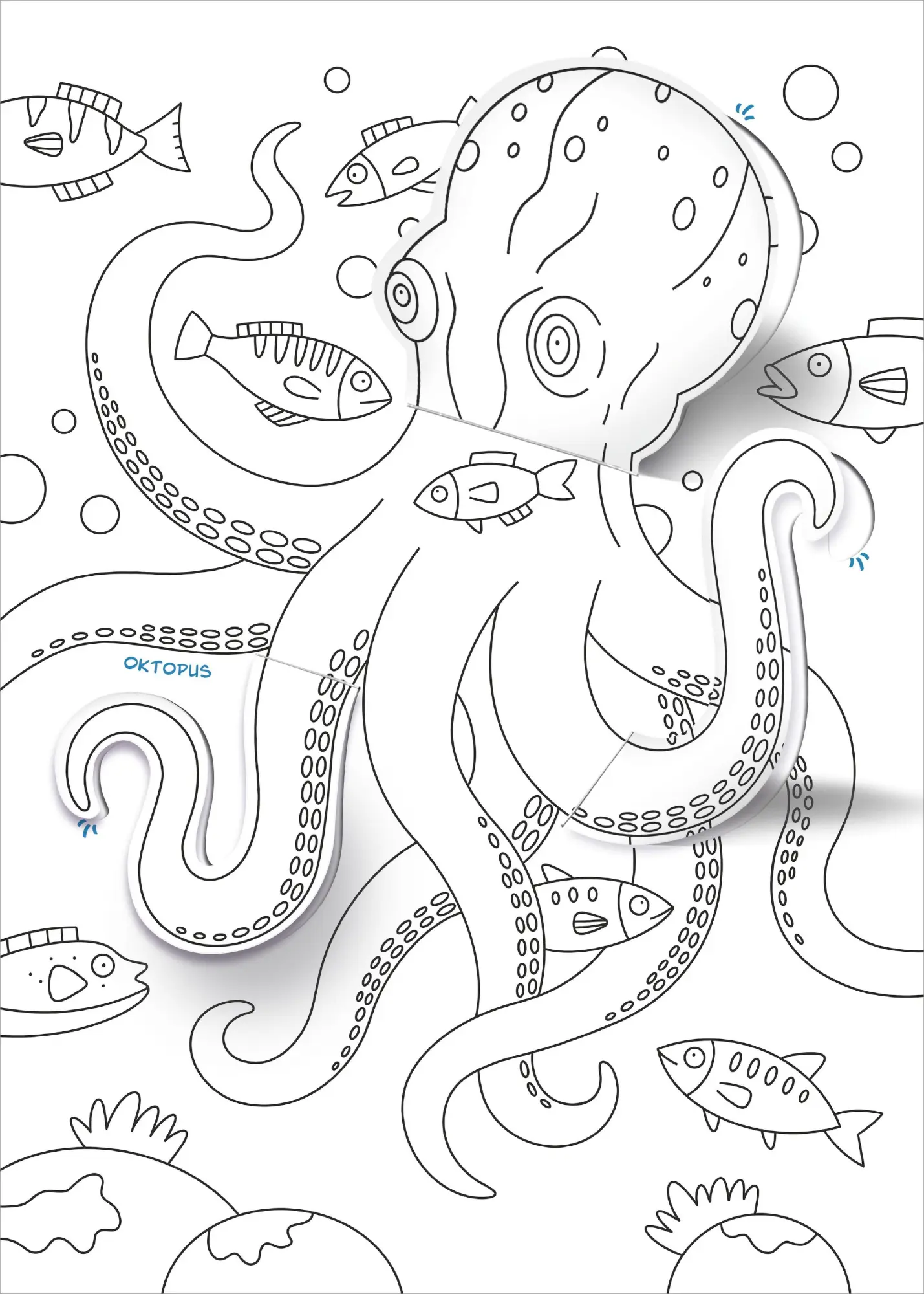 Bild: 9783788647209 | Pop-up Malblock. Unter Wasser | Ausmalen mit 3D-Effekt | Anja Boretzki