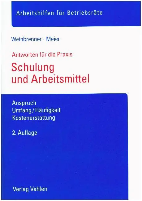 Cover: 9783800657209 | Schulung und Arbeitsmittel | Lars/Meier, Enrico Weinbrenner | Buch