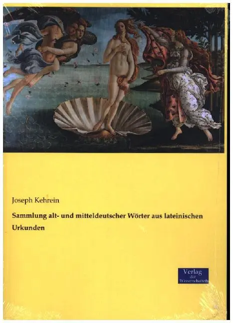 Cover: 9783957007209 | Sammlung alt- und mitteldeutscher Wörter aus lateinischen Urkunden