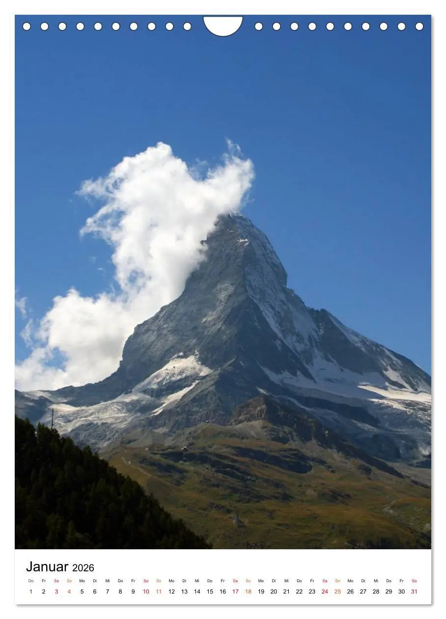 Bild: 9783516447309 | Horu Matterhorn im Hochformat (Wandkalender 2026 DIN A4 hoch),...