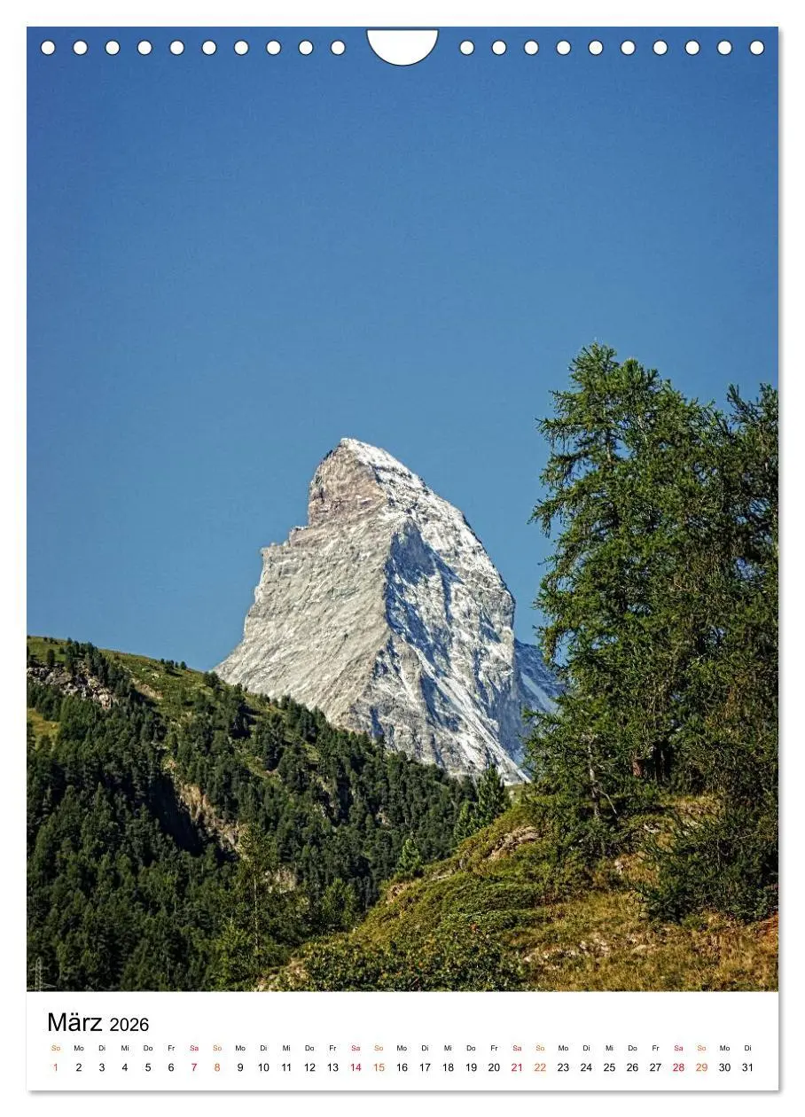 Bild: 9783516447309 | Horu Matterhorn im Hochformat (Wandkalender 2026 DIN A4 hoch),...