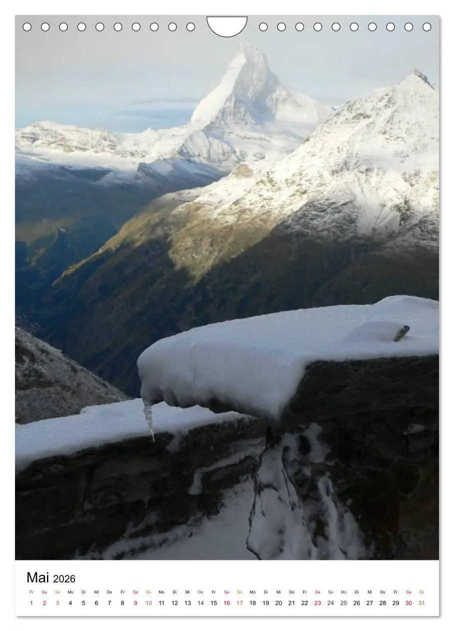 Bild: 9783516447309 | Horu Matterhorn im Hochformat (Wandkalender 2026 DIN A4 hoch),...