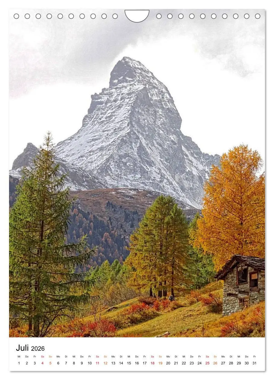Bild: 9783516447309 | Horu Matterhorn im Hochformat (Wandkalender 2026 DIN A4 hoch),...