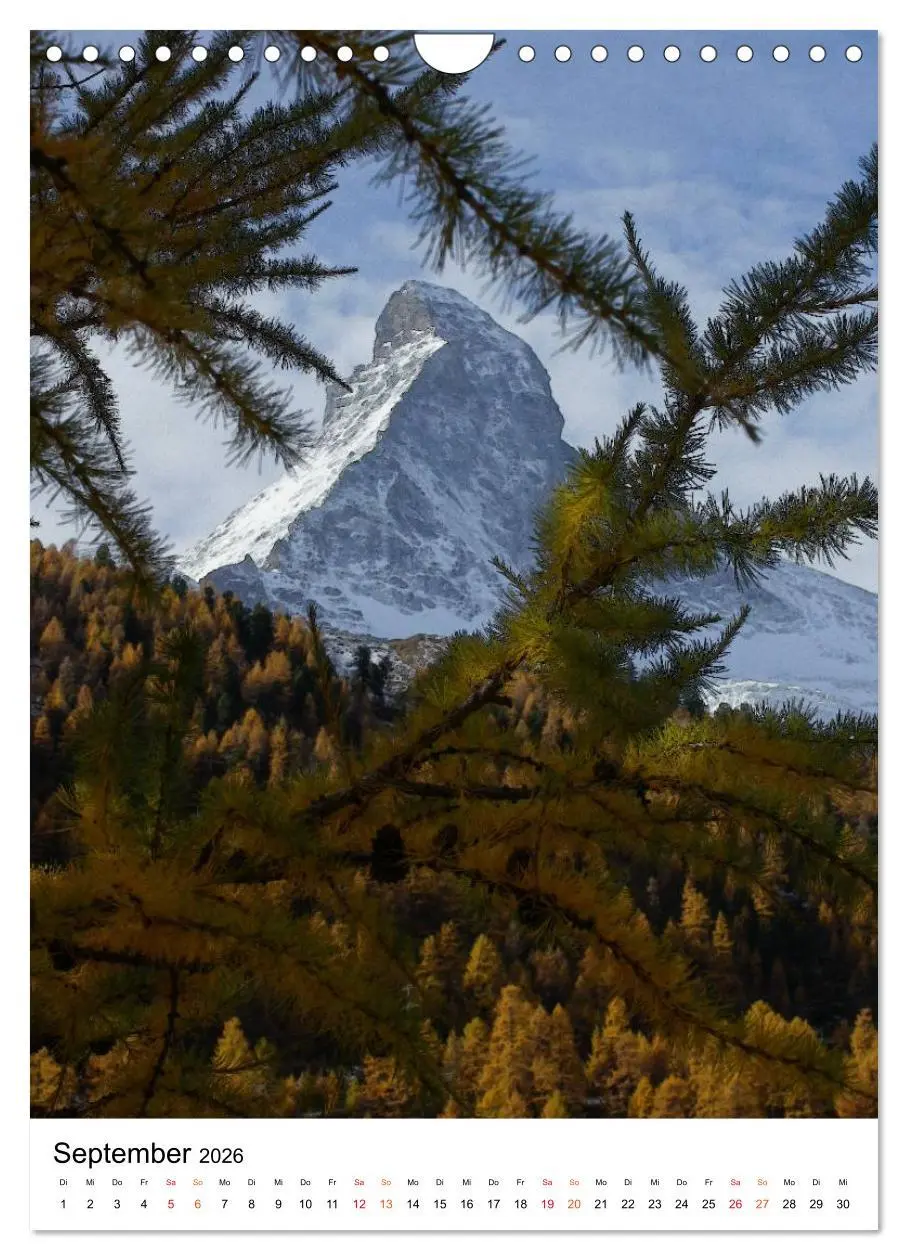 Bild: 9783516447309 | Horu Matterhorn im Hochformat (Wandkalender 2026 DIN A4 hoch),...