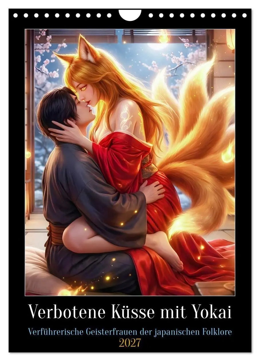 Cover: 9783516757309 | Verbotene Küsse mit Yokai (Wandkalender 2027 DIN A4 hoch), CALVENDO...