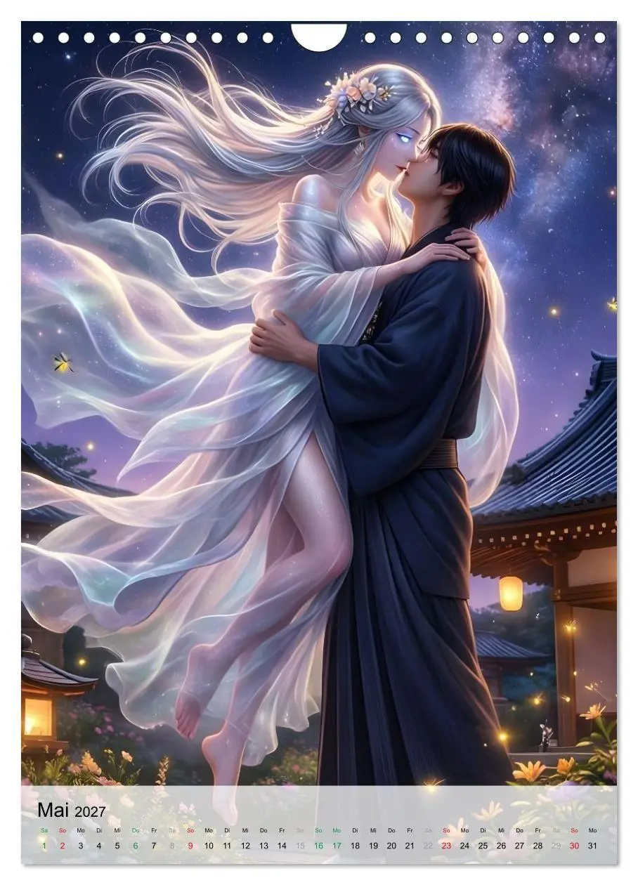 Bild: 9783516757309 | Verbotene Küsse mit Yokai (Wandkalender 2027 DIN A4 hoch), CALVENDO...
