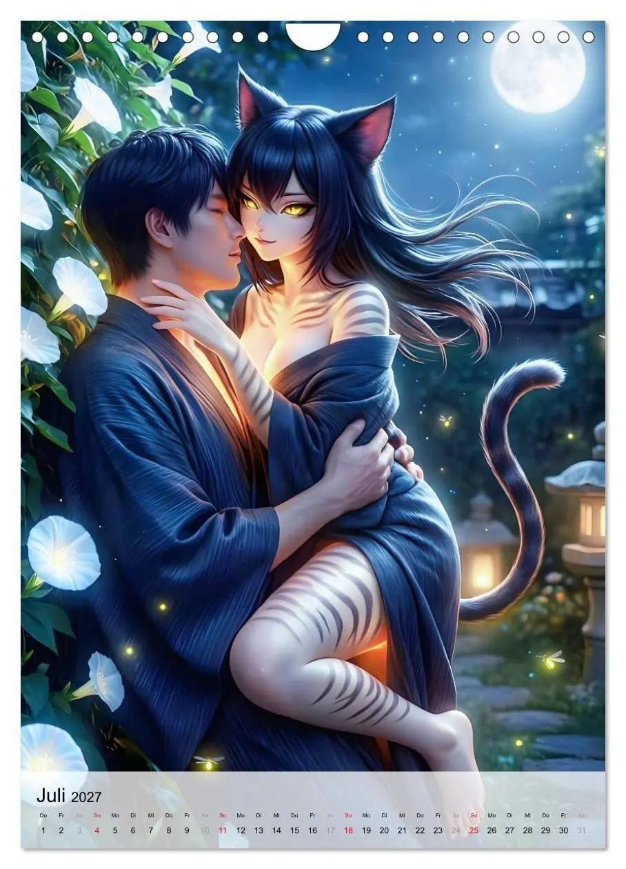 Bild: 9783516757309 | Verbotene Küsse mit Yokai (Wandkalender 2027 DIN A4 hoch), CALVENDO...