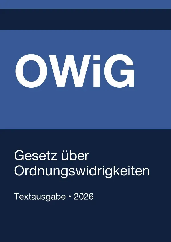 Cover: 9783565267309 | OWiG - Gesetz über Ordnungswidrigkeiten (Deutschland) 2026 | Buch
