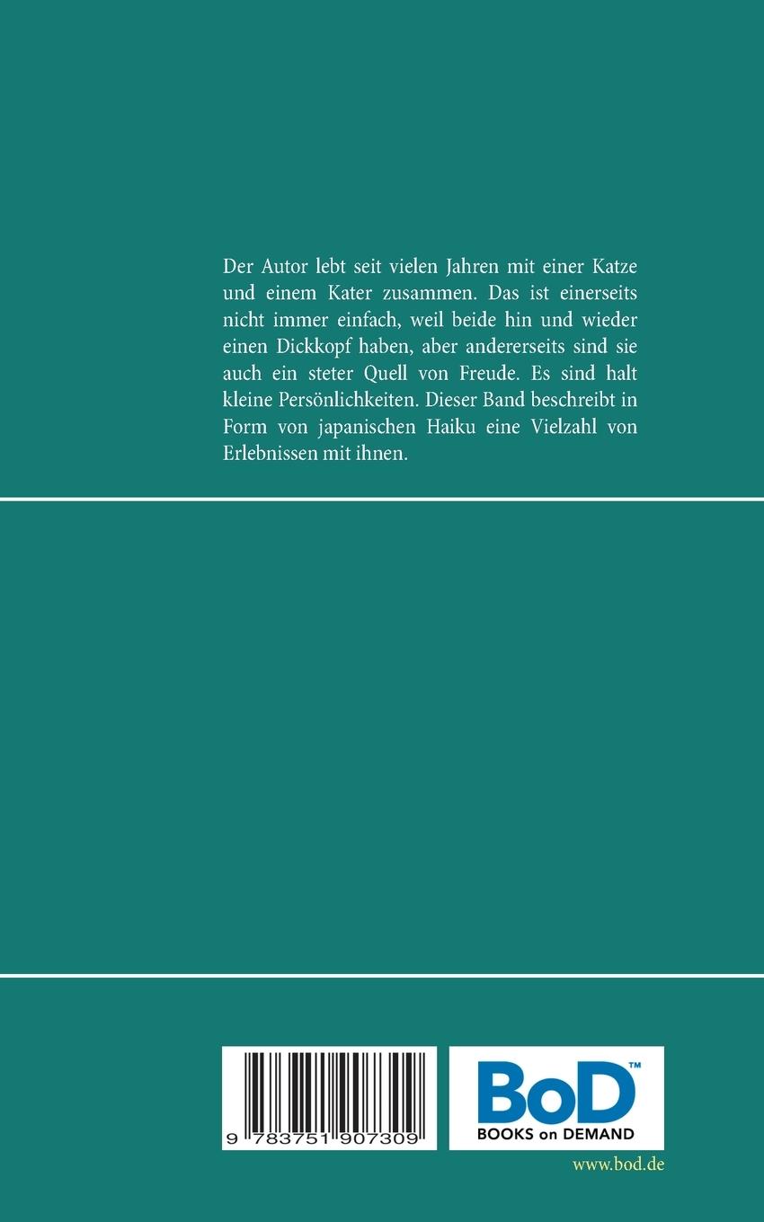Rückseite: 9783751907309 | Es schnurrt die Samtpfote | Haiku über Katzen und Kater | Spiller
