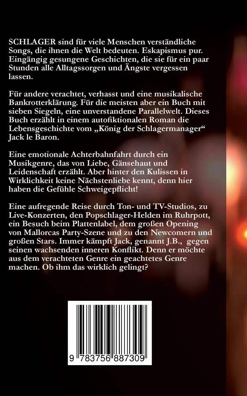 Rückseite: 9783756887309 | Endstation Schlager | Party, Sex und Insolvenz | Jörg Mandt | Buch