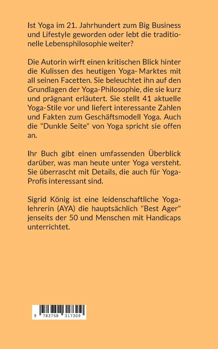Rückseite: 9783758317309 | Yoga Big Business Lifestyle oder Lebensphilosophie? | Sigrid König