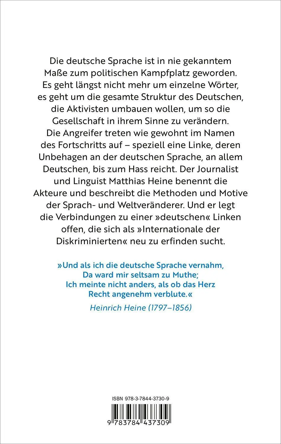 Bild: 9783784437309 | Der große Sprachumbau | Eine gesellschaftspolitische Katastrophe