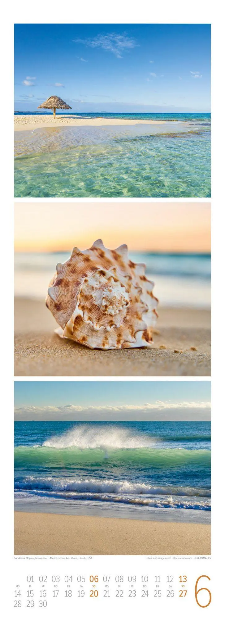 Bild: 9783838437309 | BeachTime Triplet-Kalender 2027 Sonne, Sand &amp; Meer | GmbH | Kalender