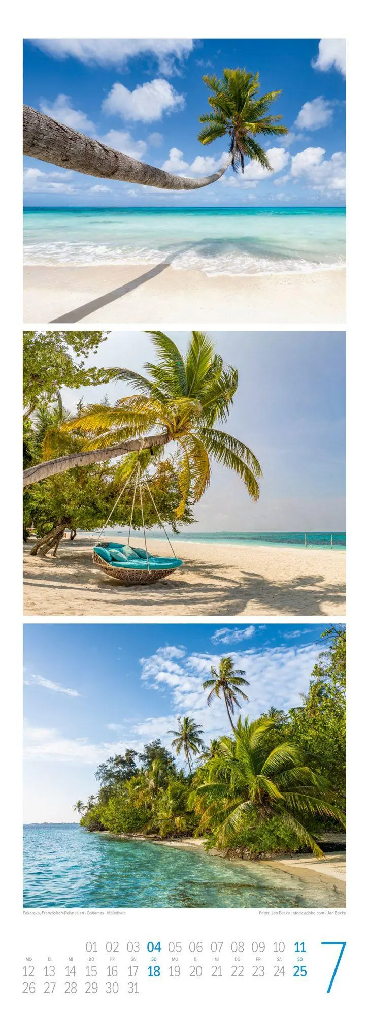 Bild: 9783838437309 | BeachTime Triplet-Kalender 2027 Sonne, Sand &amp; Meer | GmbH | Kalender